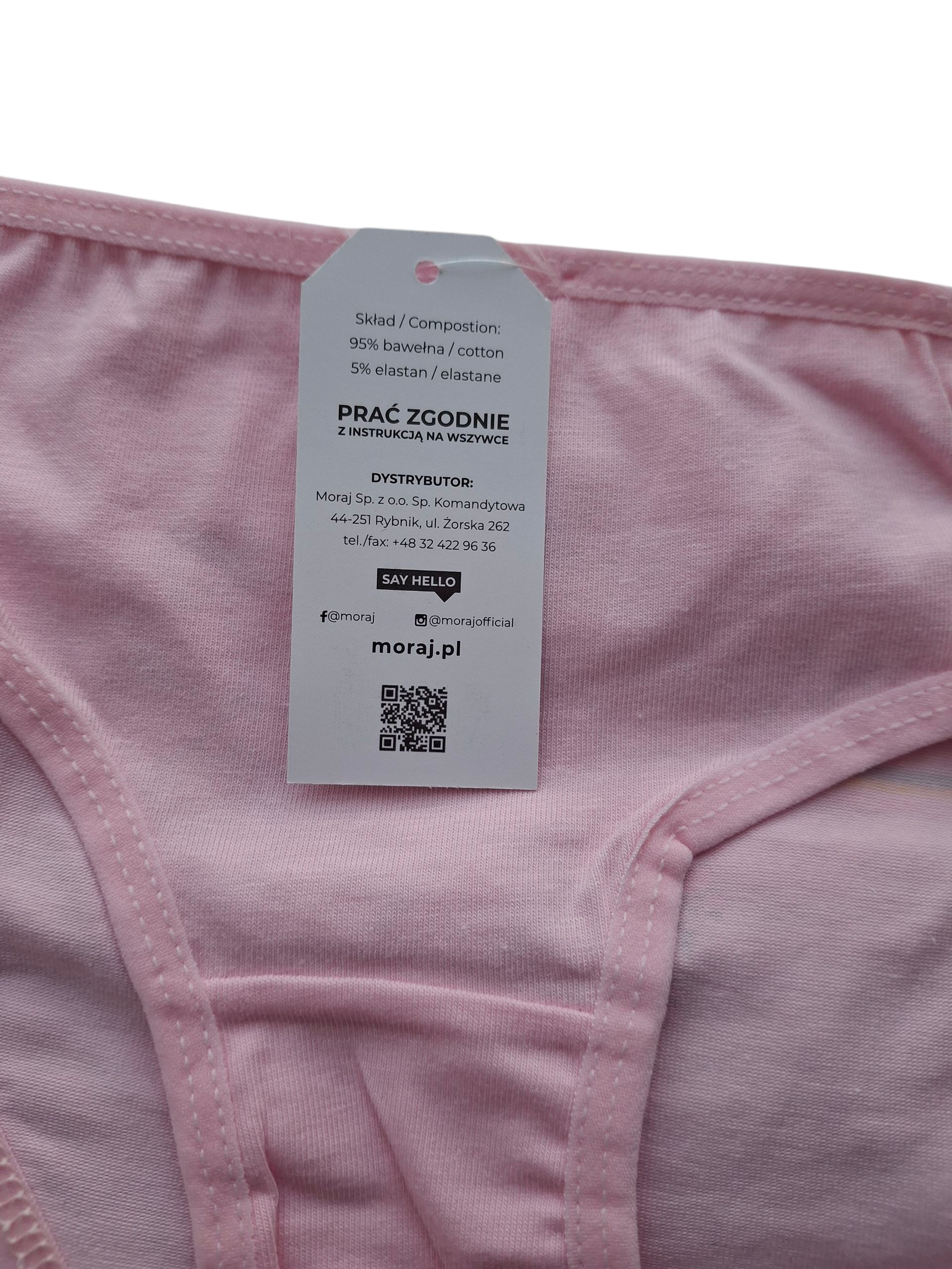 3-pak majteczek dziewczęcych fig – bawełniane, miękkie, kolorowe - obrazek 3