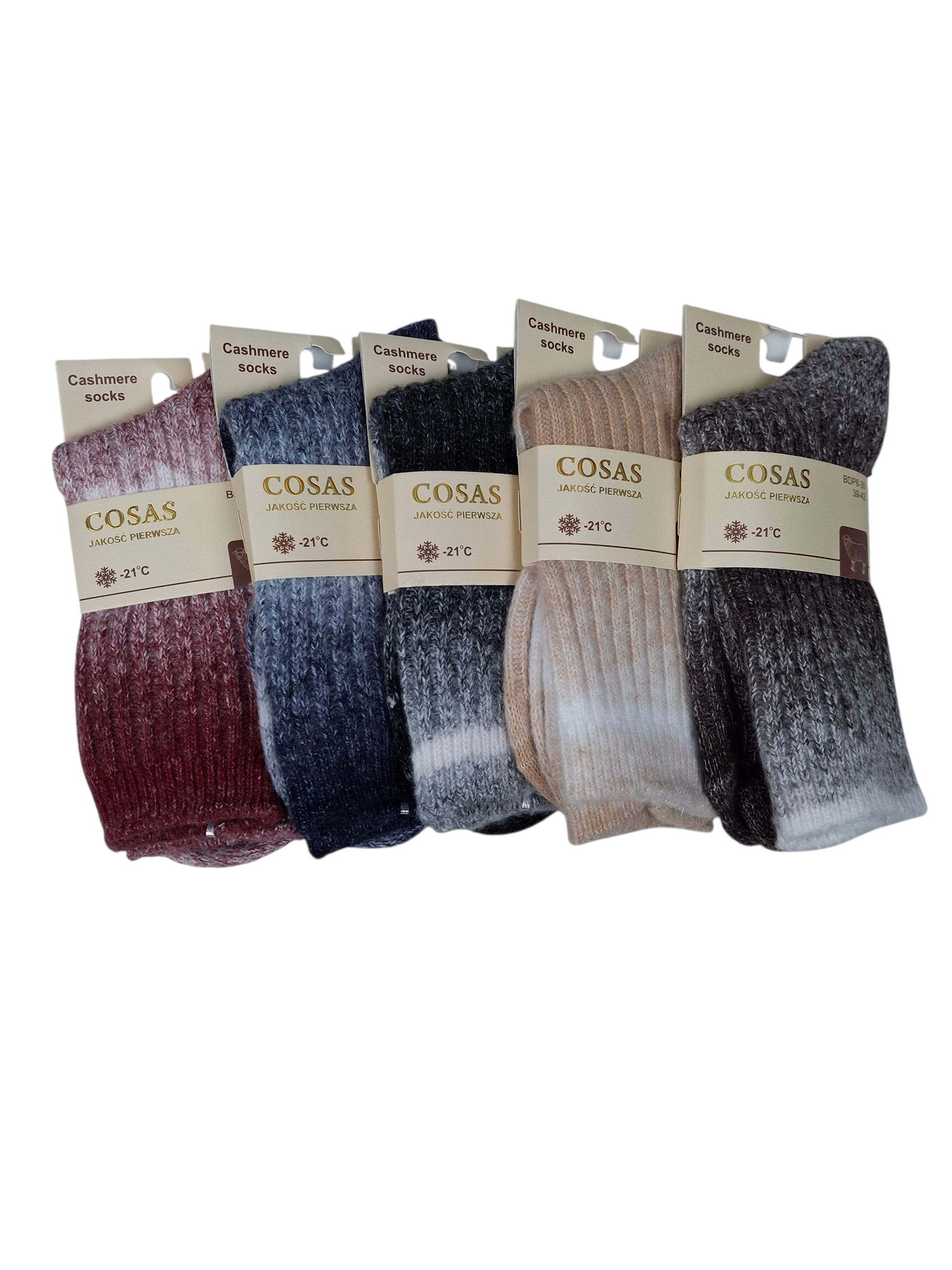 Zestaw 4-pak skarpetek damskich wełnianych – 40% wełna, 35% angora – ciepłe, miękkie i przyjemne w dotyku