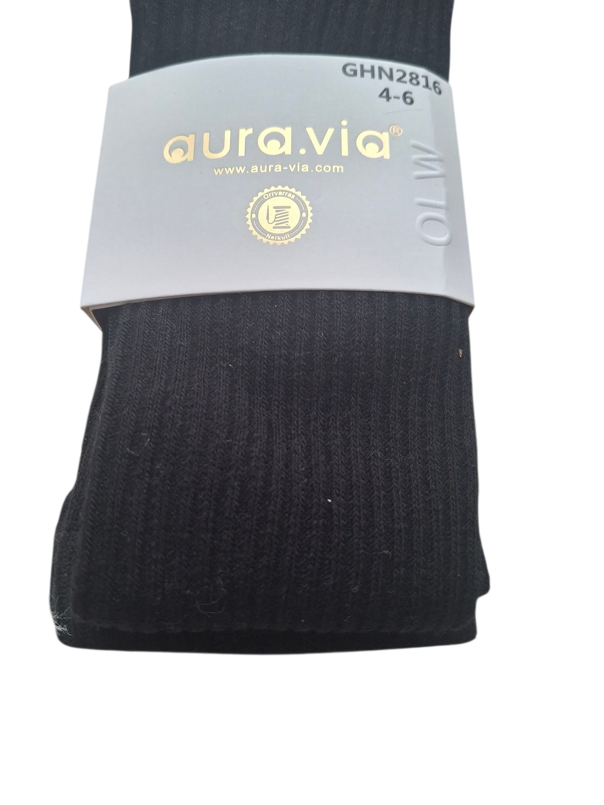 Bawełniane rajstopy dziewczęce prążkowane – ciepłe, elastyczne, kolorowe - obrazek 6