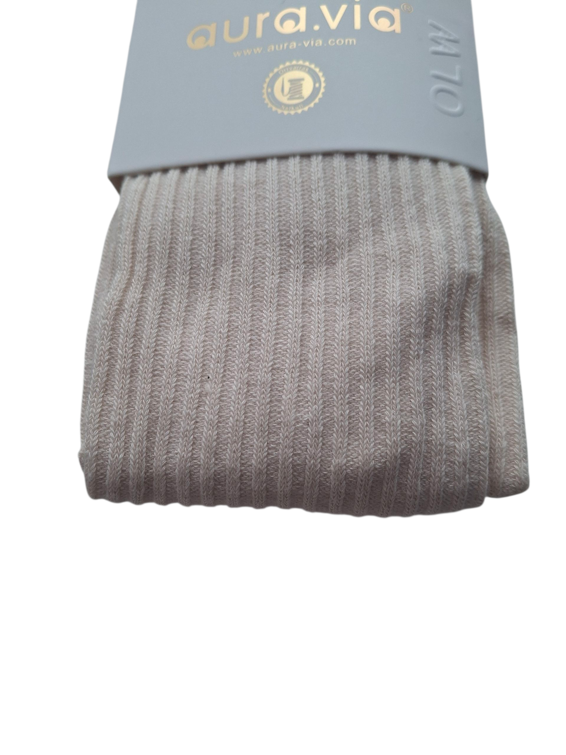 Bawełniane rajstopy dziewczęce prążkowane – ciepłe, elastyczne, kolorowe - obrazek 4