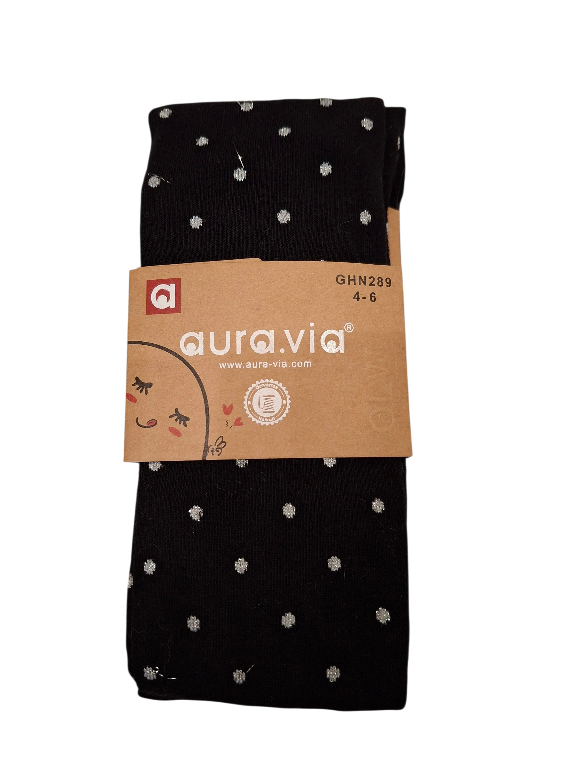 Bawełniane rajstopy dla dziewczynki w kropki – gładkie, elastyczne, 90% bawełna - obrazek 8