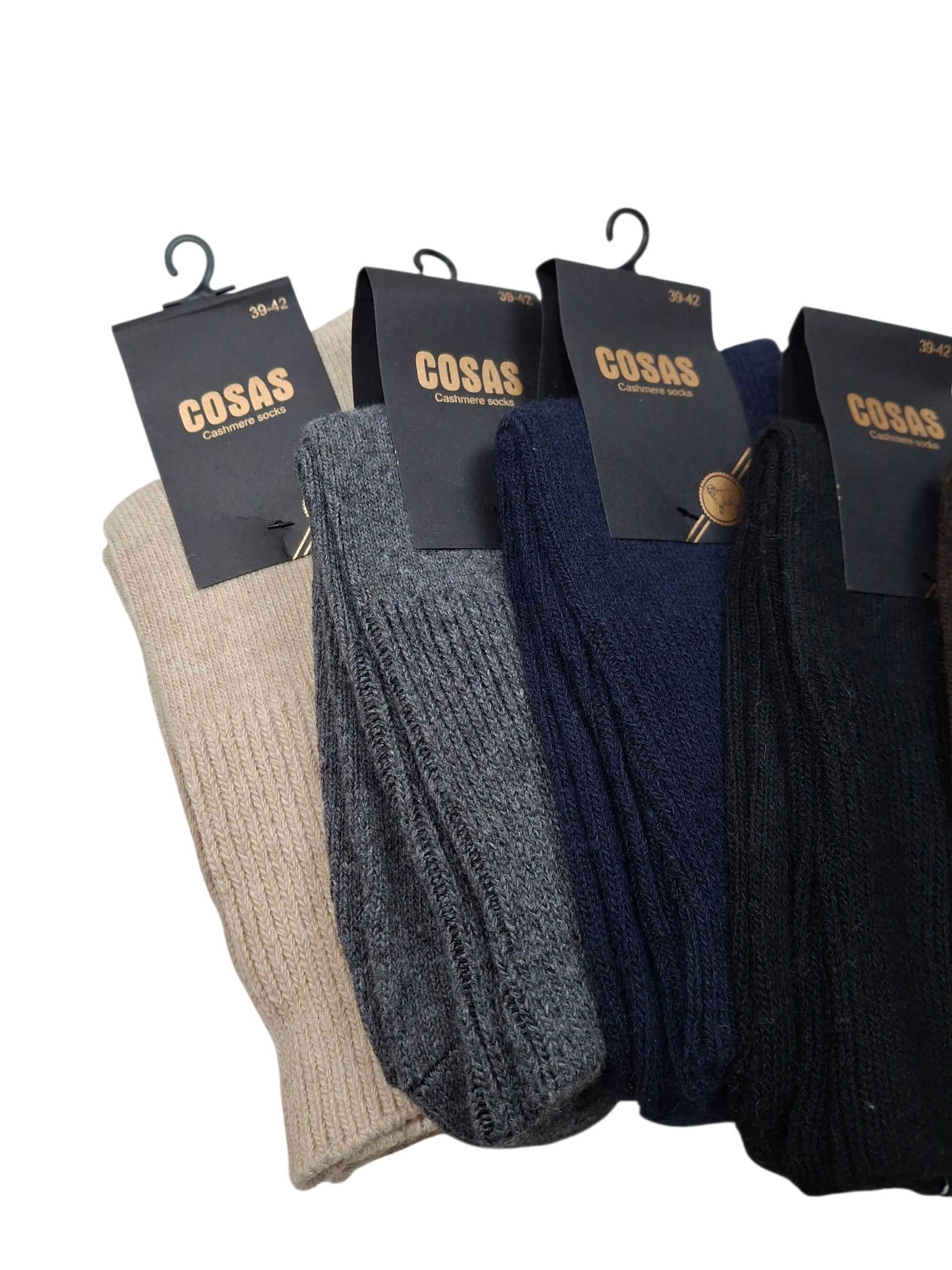 4-pak skarpetek męskich , prążek , ciepłe , zimowe , 30% wełna - obrazek 2