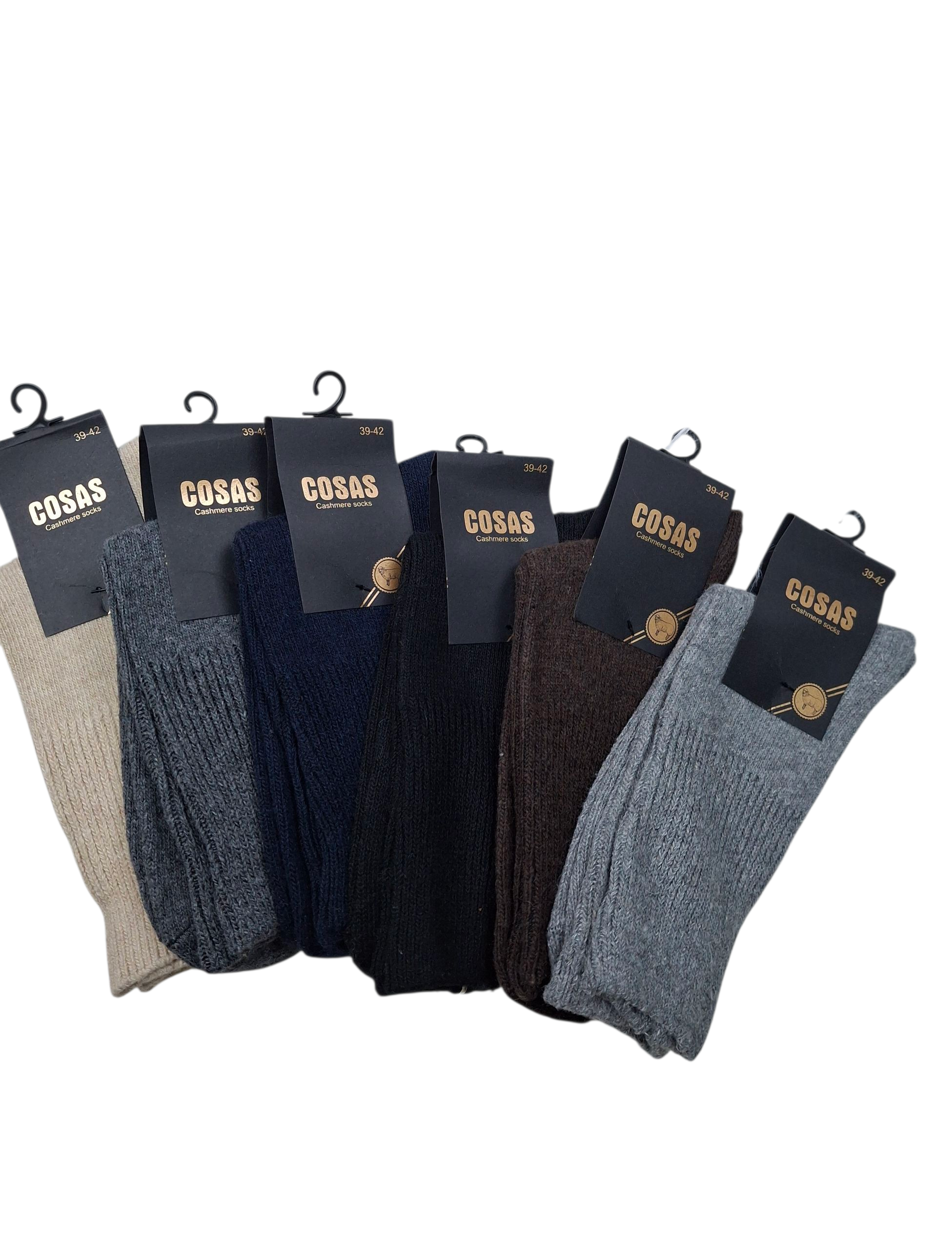 4-pak skarpetek męskich , prążek , ciepłe , zimowe , 30% wełna