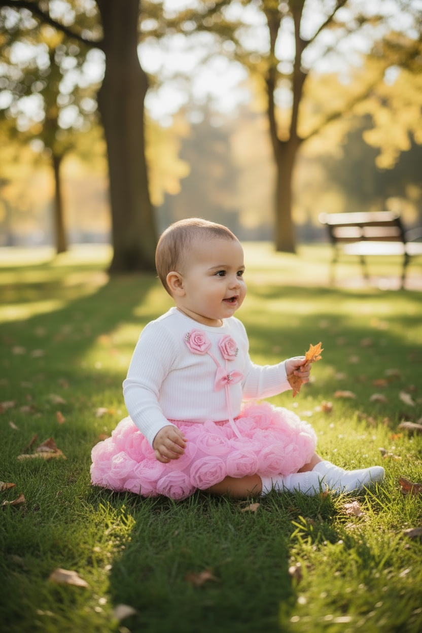 🌸 Komplet dziewczęcy: bluzka + spódniczka tiulowa 🌸 - obrazek 6