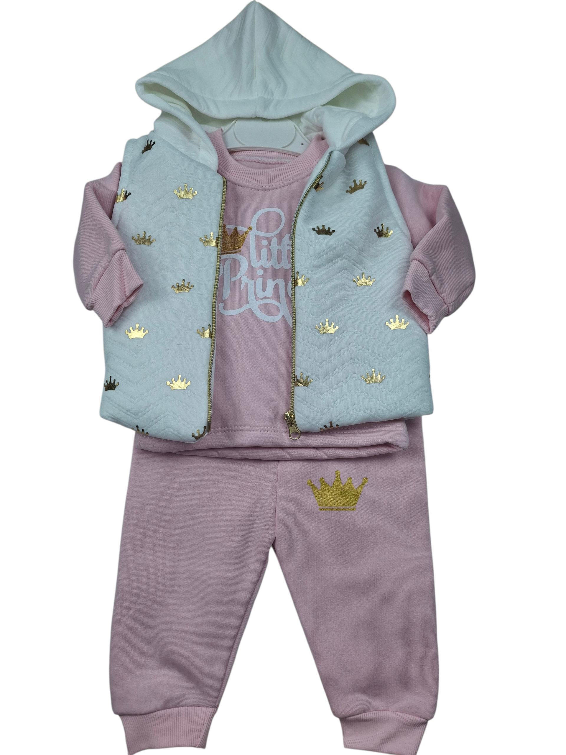 Dziewczęcy zestaw 3-częściowy | Dres + Kamizelka (bezrękawnik) - obrazek 8